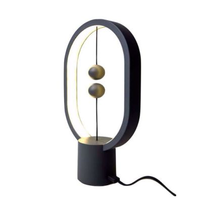 Heng Balance Lamp Ellipse Mini Plastic USB-C-Dark Grey