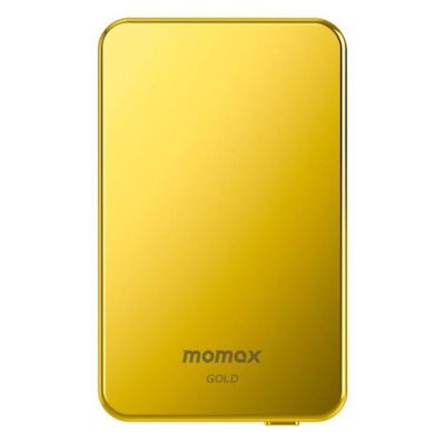 Momax Q.Mag Power 6 5000mAh Magnetic Wireless Battery Pack Gold
