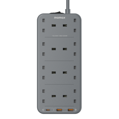 Momax ONEPLUG 8-Outlet Power Strip With USB (US5)