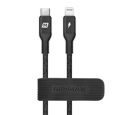 Momax Elite USB-C to Lightning 2.2m (Nylon-Braided) (Black)