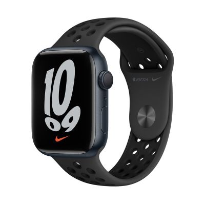 Apple Watch Nike Series 7 GPS+Cellular,45mm Midnight Aluminium Case With Anthracite/Black Nike