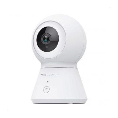 Powerology Wifi Smart Home Camera 360 Horizontal and Vertical Movement White