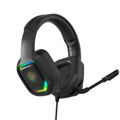 Porodo Gaming RGB High Definition Noise Canceling 3D Wired HeadPhon Black