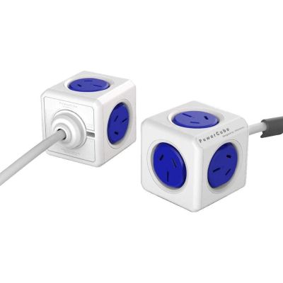 PowerCube Extended 5 Outlets 1.5M Cable -BLUE