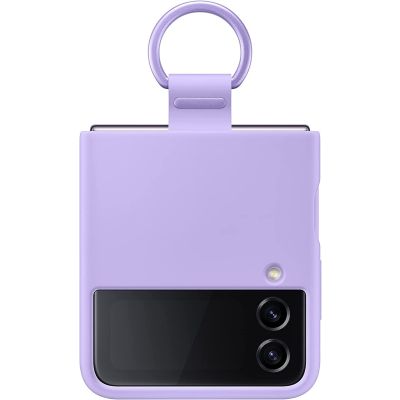 Samsung Galaxy Flip4 Silicone Cover with Ring Lavender