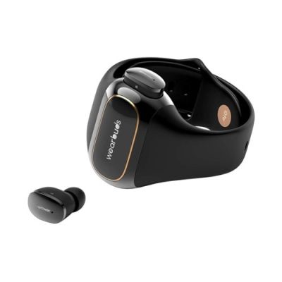 Aukey Smart Band Fitness Tracker With Stored True Wireless Earbuds Black