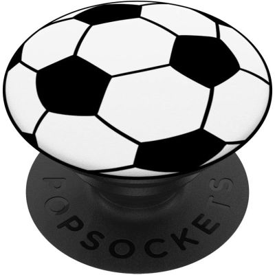 Popsocket Soccer Ball PU Inlay Black