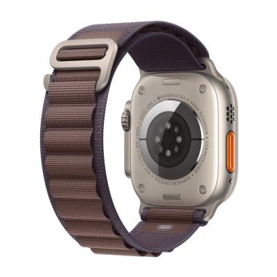 Apple Watch Series 9  Ultra 2 GPS + Cellular, 49mm Titanium Case with Indigo Alpine Loop - Large