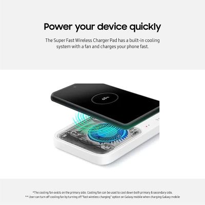 Samsung Super Fast Wireless Charger Duo 2022 (15W) White