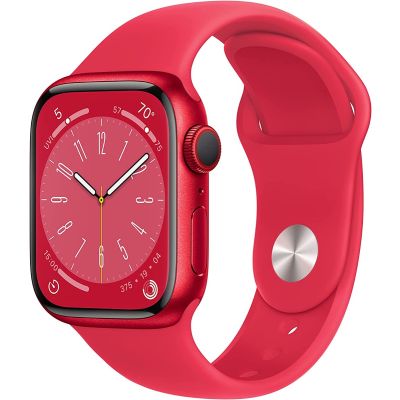 Apple Watch Series 8 GPS 41mm (PRODUCT)RED Aluminium Case With (PRODUCT)RED Sport Band - Regular