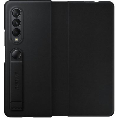 Samsung Fold3 Leather Flip Cover Black