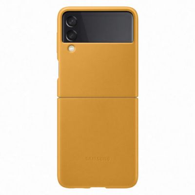 Samsung Flip3 Leather Cover Yellow