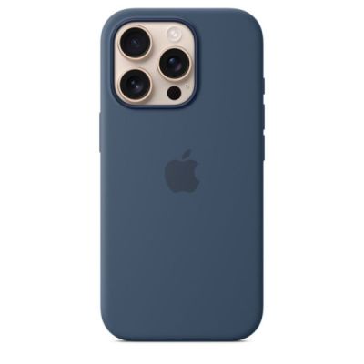 Apple iPhoneآ 16 Pro Max Silicone Case with MagSafe - Denim