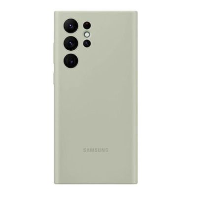 Samsung S22 Ultra Silicone Cover Olive Green
