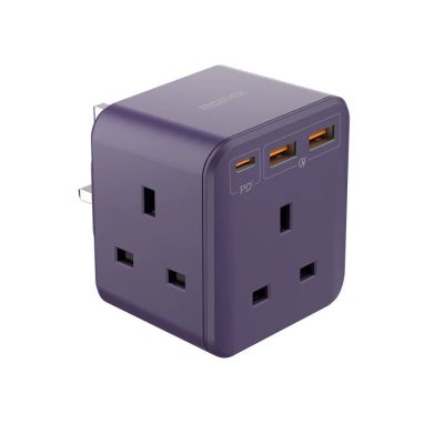 Momax ONEPLUG 3-Outlet Cube Extension Socket With USB (US8)