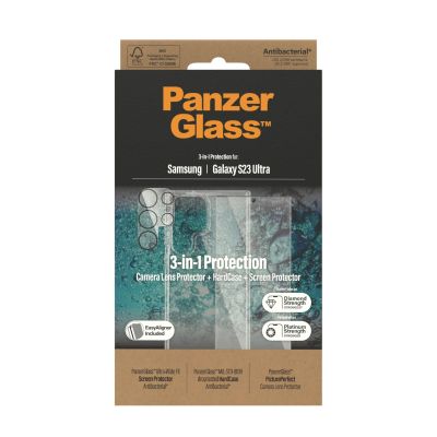 PanzerGlass Samsung S23Ultra Bundle " HardCase + Screen Pro. + Camer Lense"