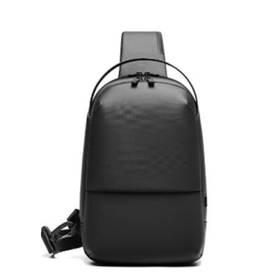 Sky WaterProof Travel Backpacks with USB-A Port up -Black
