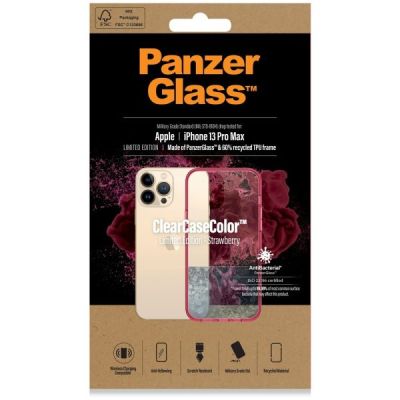 PanzerGlass ClearCase For iPhone 13 Pro Max Strawberry