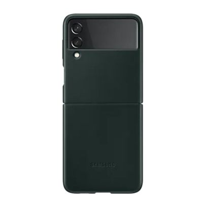 Samsung Flip3 Leather Cover Green