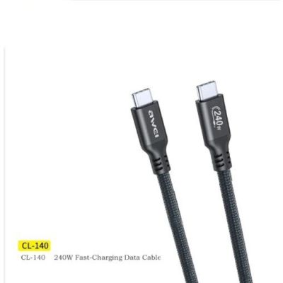 Awei TYPE C TO TYPE C Cable 240W black