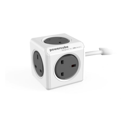 PowerCube Extended 5 Outlets Cable 1.5M -GREY