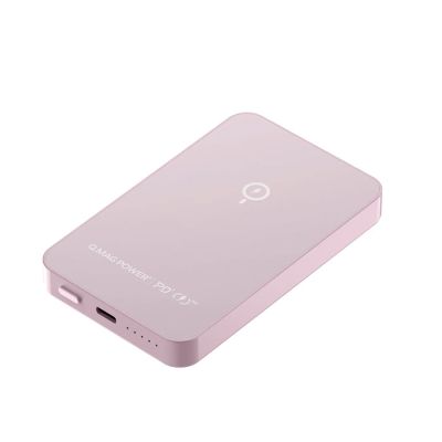 Momax Q.MAG POWER 6 Magnetic Wireless Battery Pack 5,000mAh-Pink