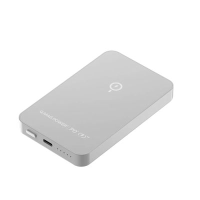 Momax Q.MAG POWER 6 Magnetic Wireless Battery Pack 5,000mAh-Silver