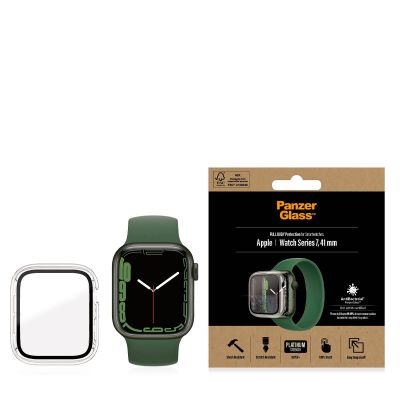 PanzerGlass Full Body Apple Watch Series 8 | 7 | 41mm | Screen Protector Glass Black