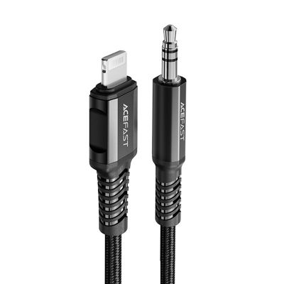 AceFast C1-08 USB-C To 3.5mm Aluminum Alloy Audio Cable Black