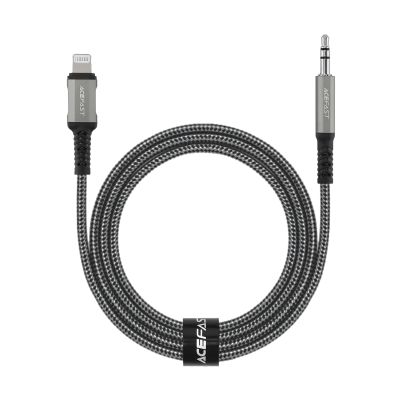 AceFast C1-06 Lightning To 3.5mm Aluminum Alloy Audio Cable Deep Space Grey