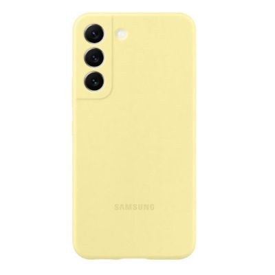 Samsung S22 Silicone Cover Butter Yellow