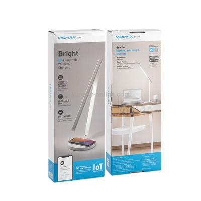 Momax Bright IOT Lamp With Wireless Charging White