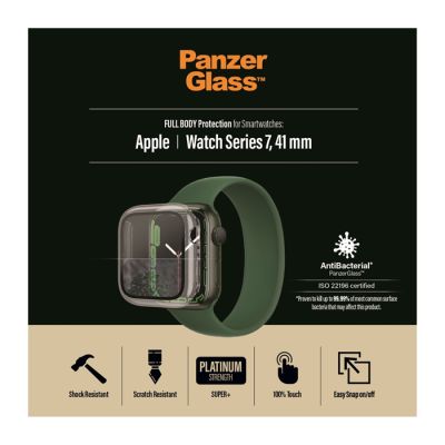 PanzerGlass Full Body Screen Protector For Apple Watch 7 41mm Clear