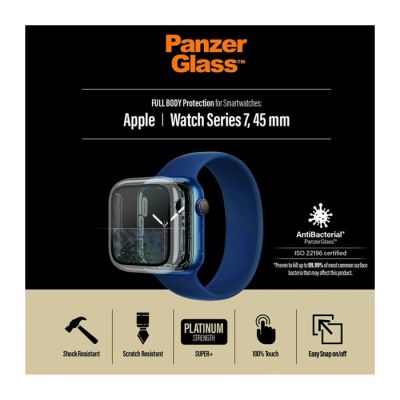 PanzerGlass Full Body Screen Protector For Apple Watch 7 45mm Clear