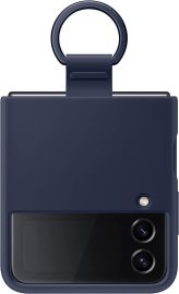 Samsung Galaxy Flip 4 Silicone Cover with Ring Navy