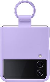 Samsung Galaxy Flip 4 Silicone Cover with Ring Lavender