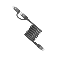 Momax Mag.link USB-C to C & Lightning Magnetic Cable 1m (Black)