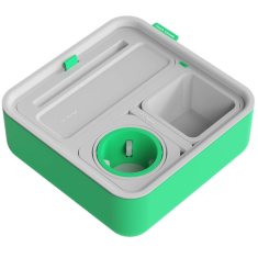 CouchConsole Cup Holder with Phone Stand Tray (Light Green)