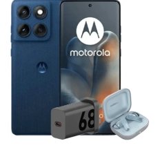 Motorola Moto Edge 60 5G Phone, 12+512GB DUAL SIM NFC - PANTONE Gibraltar Sea (blue) + Gift Bundle