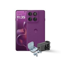Motorola Moto Edge 60 Pro 5G Phone, 12+512GB DUAL SIM NFC - purple + Bundle Gift