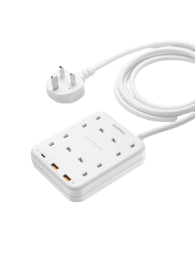 Momax OnePlug PD 20W 2A1C 4 Outlet Strip White