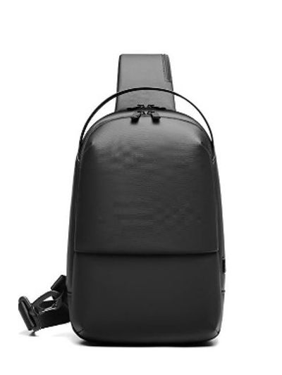 Sky WaterProof Travel Backpacks with USB-A Port up -Black