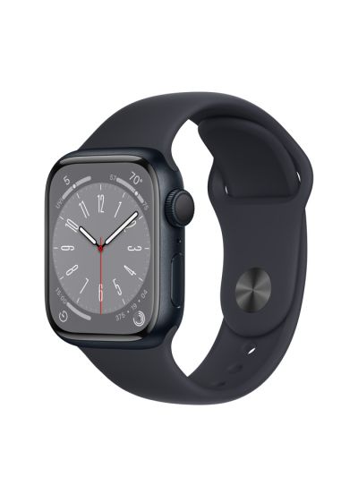 Apple Watch Series 8 GPS + Cellular 41mm Midnight Al Case With Midnight Sport Band - Regular