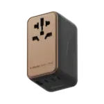 Momax 1-World 170W 4-Port Travel Adaptor - Desert Titanium - Image 3