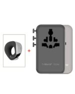 Momax 1-World² Universal 4-Port Travel GaN Charger 100W with Dual AC (Black)