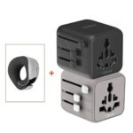 MOMAX 1-World Travel Adaptor (Gray)