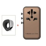 Momax 1-World 170W 4-Port Travel Adaptor - Desert Titanium