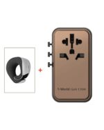Momax 1-World 170W 4-Port Travel Adaptor - Desert Titanium