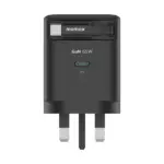 Momax 1-Charge+ 1-Port GaN 65W charger with Retractable USB-C Cable (Black) - Image 3