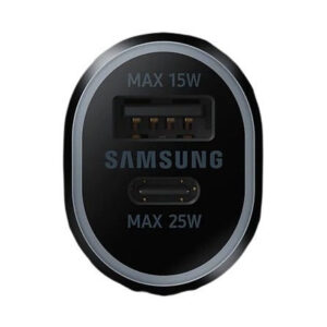 Samsung Car Charger 40W Dual Fast Charging (Max 25W + Max 15W) Black - Image 2